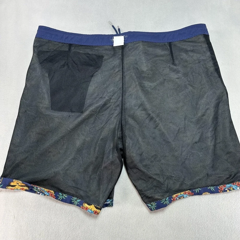 Section 119 Grateful Dead Board Shorts Men's 44 Navy Tropical Surf‎ Bear Skull